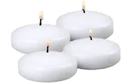 3" White Floating Candles - 4 Pack
