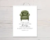Chair Scripture Card
