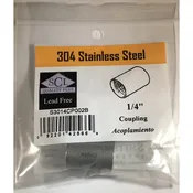 1/4 In. Fpt X 1/4 In. D Fpt Lead-free Stainless Steel Coupling EA