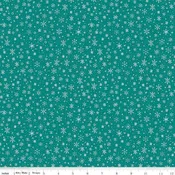 Ski Hill Snowflakes Teal - Riley Blake Designs