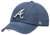 47 Brand Braves Weathered 47 Clean Up Cap - Men's