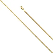 10k Micro 2mm Solid Miami Cuban Chain - 20"- 6.8g