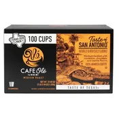 CAFE Ole by H-E-B Taste of San Antonio Medium Roast Coffee Single Serve Cups, 100 Count