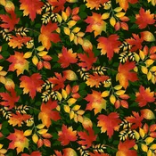Seeds of Gratitude - 7700-68 Forest - Leaves  - Studio E Fabrics