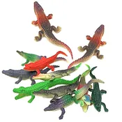 10 Piece Mini Vinyl Alligator Collection, Assorted Colors 56-874