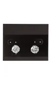 2.5  inch Horizontal Black Velour Earring Cards