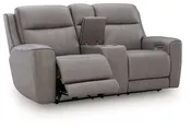 5Z-Comfort - Relaxation - Power Reclining Loveseat with Console / Adj Headrest