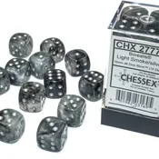 12D6 Borealis Series Dice Set | Luminary Light Smoke