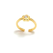 ANILLO MULTISIZE FLOR GAGA PLATA CON BAÑO DE ORO