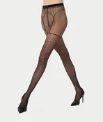 Dotted Garter Belt Tights
