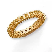 RM-92: PRONG CHANNEL CAST ALL AROUND ETERNITY WEDDING BAND