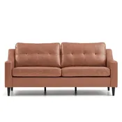 Bingham - Sofa - Faux Caramel Brown