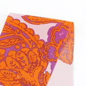 Block Print Paisley Viscose Crepe - Aster (Pieces)