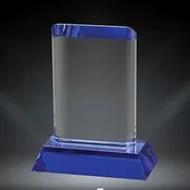 Blue Oval Tower Crystal