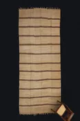 Dark Oatmeal & Chocolate Stripe Hemp Carpet (6' 2" x 15' 8")