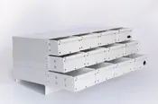 Dwg# 16486-B Truck Bolt Bin - White 4 W x 3 H ~ 32" W x 18" D x 15" H