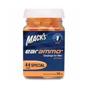 Ear Ammo Soft Foam Earplugs for Men, 44 Pairs per Jar