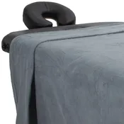 ForPro Luxury TerrySoft Flat Massage Sheet Cool Grey