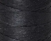 4-Ply Waxed Irish Linen Cord Black 0.7mm – 10 Yards