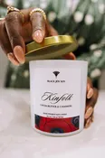 Black Joy Candle "KinFolk" Coco Butter — Trunc | Artisan Made-Eco-Friendly-Sustainable-Social Good