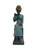 Egyptian Pharaoh Seated Statue Decor