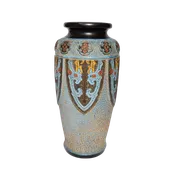 Antique Art Deco Japanese Tokanabe Pottery Vase