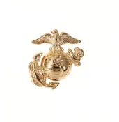 Insignia Pin, USMC, EGA, Gold, Screw Attachment