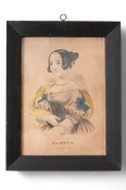 18th c. Lithograph Portrait, Hannah
