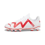 Puma Future Play FG/AG Junior Soccer Cleats - White/Orchid