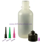 0.5 oz Luer Lock Bottle & Tips Set for Henna