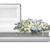 Blue Curl casket