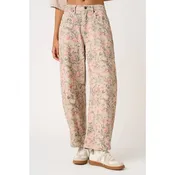 Blushing Bloom Barrel Jeans