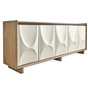5 Door American Oak Credenza — At Hom