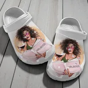 Black Girl Loves Book And Wine Shoe   Book Girl Wine Outdoor Shoes Birthday Gift For Women Girl Mother