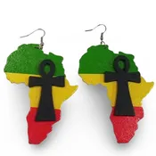 AFRICA wooden earrings