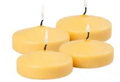 3" Yellow Floating Candles - 4 Pack