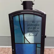 "A Life Beautifully Lived"  Lantern