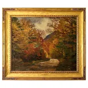 "Autumn Backroads" by Robert Emmett Owen — Bradbury Art & Antiques