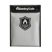 Fiberglass Fire Resistant Bag for Documents, 15.0 in x 11.0 in x 1.5 in