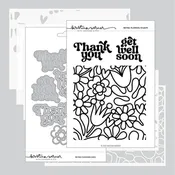 Concord & 9th 3pc Retro Flowers