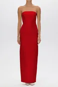 Elizabeth Silk Faille Column Gown