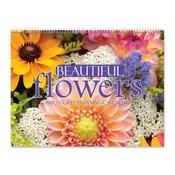 2027 Beautiful Flowers Big Grid Planning Calendar with Pockets