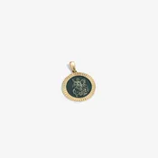 14Kt Gold Saint George Coin Pendant