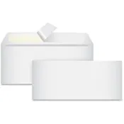 Business Source Peel-To-Seal Envelopes Multipurpose - 3 5/8" Width x 6 1/2" Length - 24 lb - White - Wove - 100 / Box
