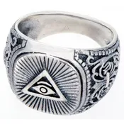All Seeing Eye, Sterling Silver, Ring