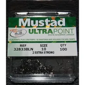 Mustad 32833NP-BN Ultra Point 90 Degree 2X Stron Jig Hooks - Size 10