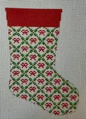 Holiday Trellis Mini Stocking