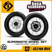 17" Ultra Bee Complete Supermoto Wheel Set