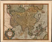 1595 / 1602 Mercator Map of Asia: First Atlas Edition