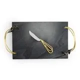 Calla Lily Midnight Cheese Board w/ Knife By Michael Aram